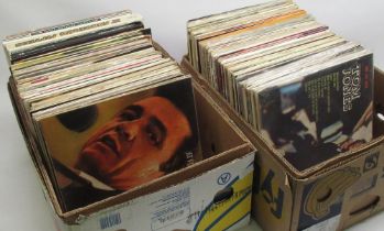 Large collection of vinyl LPs, mostly UK and South Africa pressings inc. Tom Jones, Frankie Laine,