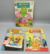 DC Silver Age - Action Comics #280 Sept. 1961 'featuring Brainiacs Super-Revenge!', a/f, #281 Oct.