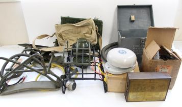 Large selection of military and civilian radio equipment accessories incl. speakers, antennas, kit