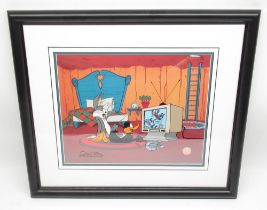 Warner Bros Looney Tunes Signed Limited Edition Animation Cel 'Just Fur Laughs' by Chuck Jones, no.