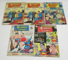 DC Silver Age - Action Comics # 301 June 1963 'featuring the Trial of Superman!' (2) a/f, #305