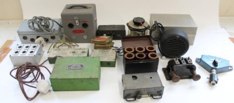 Selection of early to mid C20th civilian and military radio and electronic equipment incl. Marconi