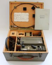 Post WWII Czech military RF 11M/2 manpack radio in original green painted box with accessories
