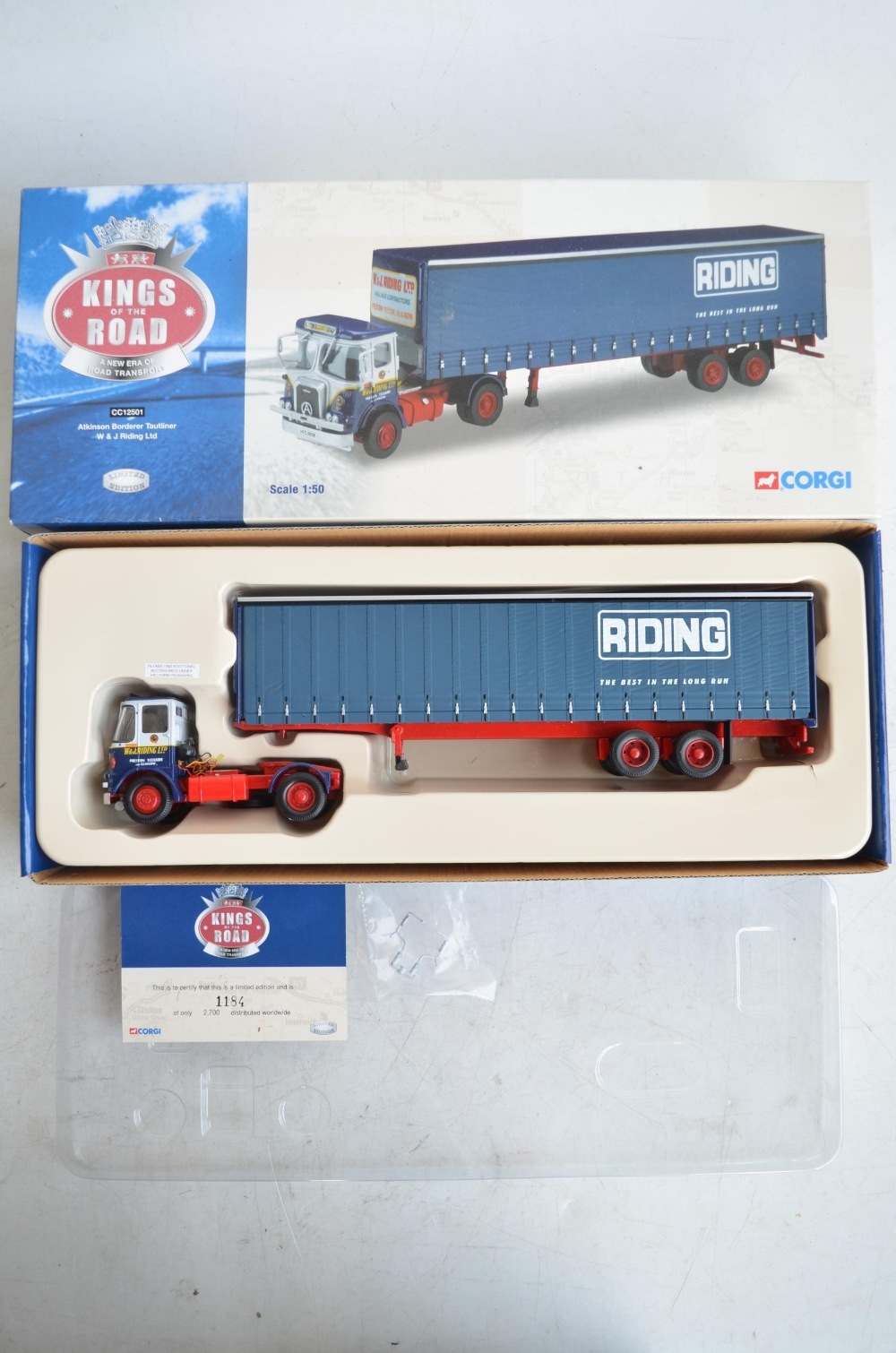 Five Corgi 1/50 scale diecast truck models to include limited edition CC12501 W&J Riding Ltd - Image 2 of 13