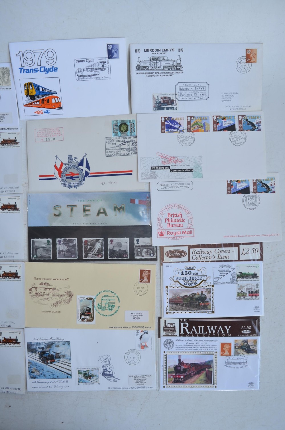 Collection of British Railways stamps, first day and commemorative covers, 2 identical and - Image 4 of 13
