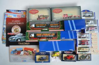Collection of diecast model vehicles and trucks from Corgi, Oxford Diecast and Lledo to include