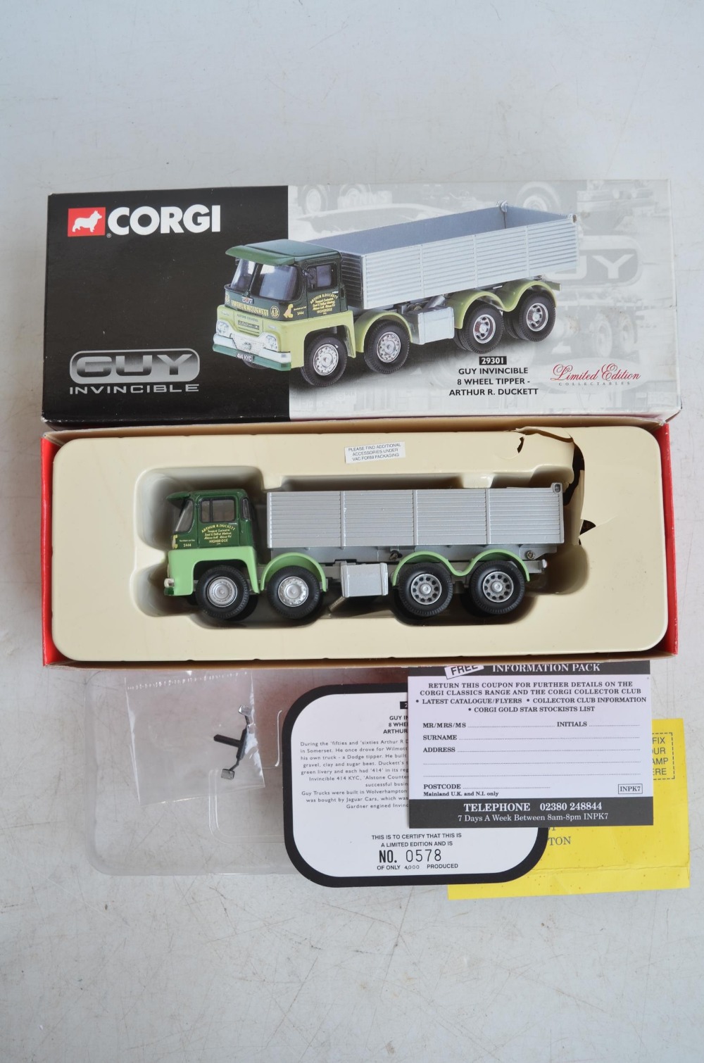 Five Corgi 1/50 scale diecast truck models to include limited edition CC12501 W&J Riding Ltd - Image 8 of 13