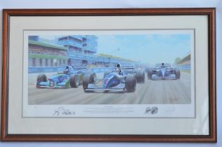Framed print "Duel In The Sun" by Tony Smith, limited edition 313/600 and signed in pencil by the
