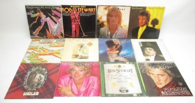 Rod Stewart & The Faces vinyl LPs and 45 RPMs inc. Atlantic Crossing, Maggie May, Ooh La La, Foolish