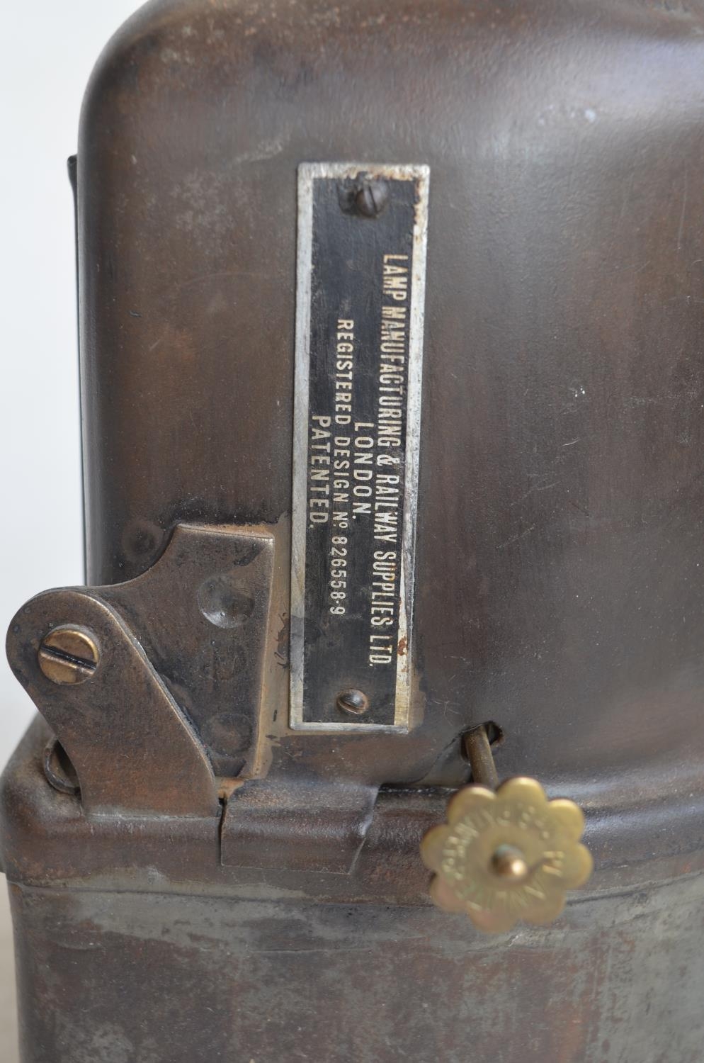 Vintage British Railways Lamp Manufacturing & Railway Supplies Ltd Adlake oil burning warning lamp - Image 5 of 6