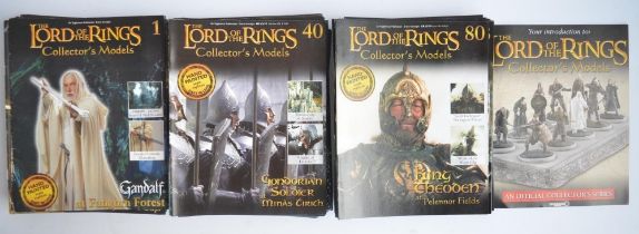 Eagle Moss Lord Of The Rings Collectors Models magazines with painted metal cast figures (magazine