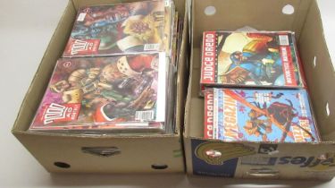 Large collection of 2000AD and Judge Dredd comics (qty. in 2 boxes)