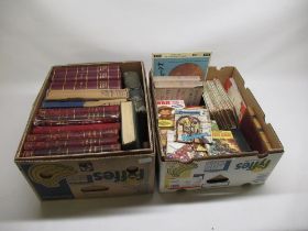 Collection of books, comics and OS maps inc. Beano, Commando, etc. (2 boxes)