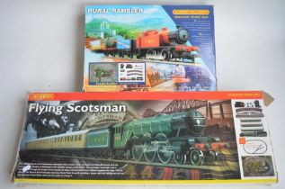 Hornby OO gauge R1019 Flying Scotsman and R903 Rural Rambler electric train sets (both incomplete,