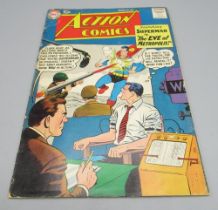 DC Silver Age - Action Comics #250 March 1959 'featuring Superman in the Eye of Metropolis!', a/f