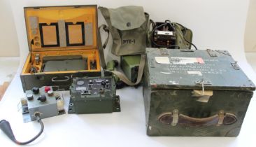 Selection of military radio and other equipment incl. German c1960s Frieseke & Hoepfner Type FH 40T,