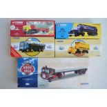 Five Corgi 1/50 scale diecast truck models to include limited edition CC12601 Scammell Crusader (