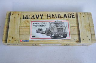 Boxed 1/50 scale Corgi diecast Heavy Haulage set CC12506 Atkinson Venturer 2 Axle Low Loader "Wynn's