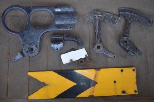 Collection of vintage British Railways signal equipment (6 items)