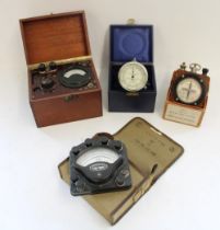 Selection of military meters and gauges incl. Ferranti testing microphone type I, WGP. detector W.