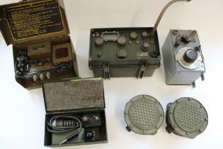 Selection of military radio equipment incl. WWII New Zealand Remote Control Unit Wireless Set ZC.