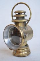 Vintage US made Dietz "Dainty Side Lamp" vehicle oil headlight, fixed handle, overall height