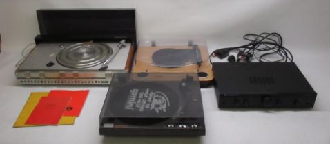 Bang & Olufsen Beocenter 3500 turntable, ION turntable, Gemini Semi-Auto belt driven turntable and a