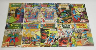DC Silver Age/Bronze Age - Action Comics #359, 360 (x2), 370, 382, 385, 386, 387, 388 & 389 (10, a/
