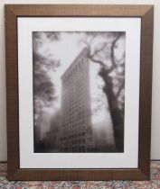 Flatiron Building New York City, monochrome photographic print, 59cm x 43cm