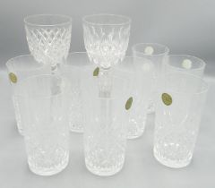 Mixed collection of cut-glass and etched glass glasses (approx. 29)