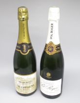 Pol Roger Extra Cuvee De Reserve Champagne Brut 12%vol 75cl & Highgrove Champagne Brut 12%vol 750ml,