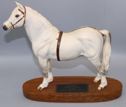 Beswick Connoisseur model Welsh Mountain Pony 'Gredington Simunt 3614' No. 2541A, on wooden