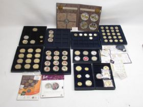 Collection of Westminster commemorative coin full and part sets incl. History of British coinage,