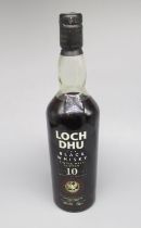 Loch Dhu The Black Whisky 10 Year Old Single Malt Scotch, 40%vol 70cl