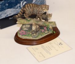 Border Fine Arts 'Highland Secret' model No. B0948 designed by Ray Ayres, signature to base, ltd.