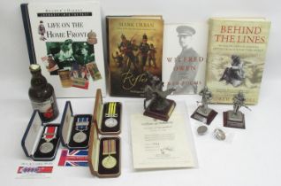 Four Award Productions Medals for the National Service Medal, Hors de Combat Medal, Suez Canal,