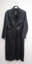 Calculus Leather full length men's leather coat, Size Small