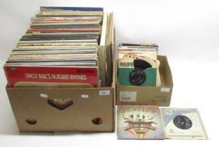 Large Collection of vinyl LPs and 45 RPMs majority classical incl. Beatles - Magical Mystery Tour