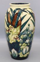 Moorcroft Pottery: Lamia pattern vase, dated '95, H25.5cm