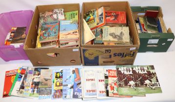 Collection of football programmes c1970s-1980s, predominantly Aston Villa; mixed ephemera incl.