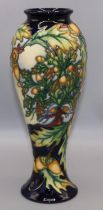 Moorcroft Pottery: Philip Gibson-designed vase decorated with acorns, numbered 141/150, dated