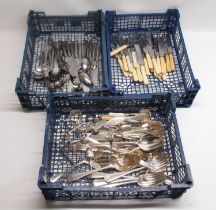 Canteen of Queens Pattern stainless cutlery, canteen of Old English pattern EPNS cutlery and other