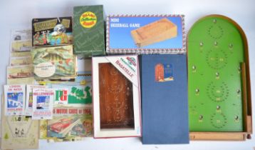 Collection of table top games, Brooke Bond (and others) card albums, a Robert Harrop Desperate Dan