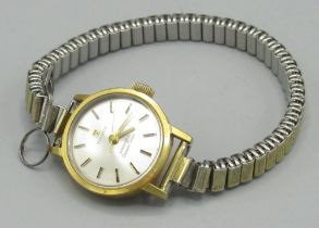 Tissot Seastar Seven - ladies gold plated automatic wristwatch, signed silvered dial with applied