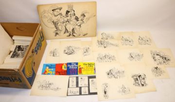 Anthony Beaurepaire: quantity of sketches/drawings for book illustrations, Christian books, etc.