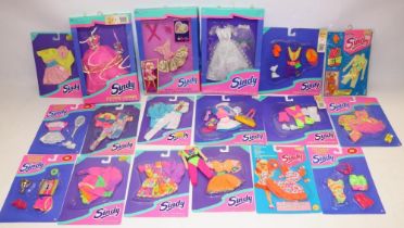 Collection of various 1990s carded/unopened Sindy doll outfits (18)