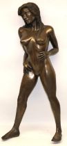 Leigh Heppell - 'Xsara', bonded bronzed erotic sculpture, ltd. ed. 1/50, H80cm, with certificate