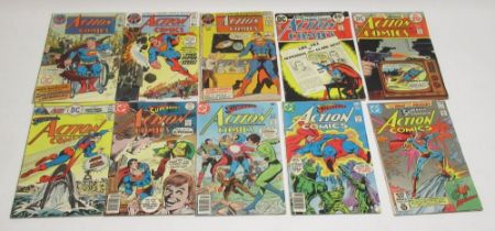DC Bronze Age - Action Comics #396, 398, 408, 429, 442, 456, 468, 473, 477 & 517 (10, a/f)