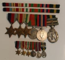 Group of WWII Medals (Unknown Recipient). 1939-45 Star, Africa Star, Italy Star, Defence Medal,