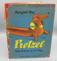 Rey (Margret) & (H.A.) - Pretzel, Harper & Brothers, 1944, inscribed to owner by Margret Rey,